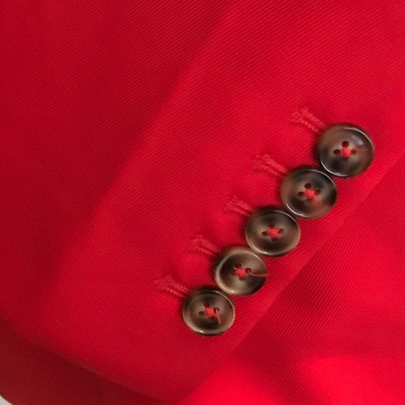 NEW Simons Twik Red Two Button Blazer S - Picture 4 of 8